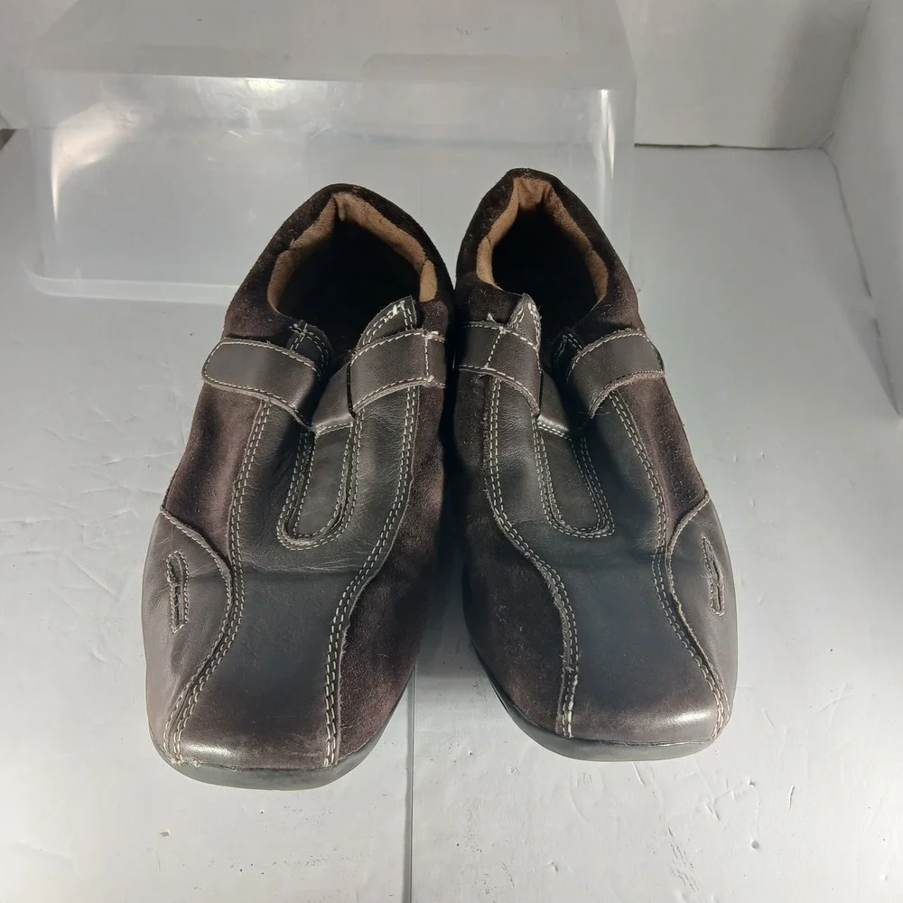 Natural Soul Naturalizer Frasier Loafers 10M Brown‎ Leather Suede Comfort Shoes